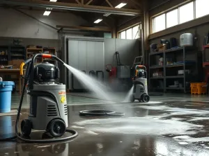 Porównanie myjek warsztatowych na wodę i rozpuszczalniki – którą wybrać?