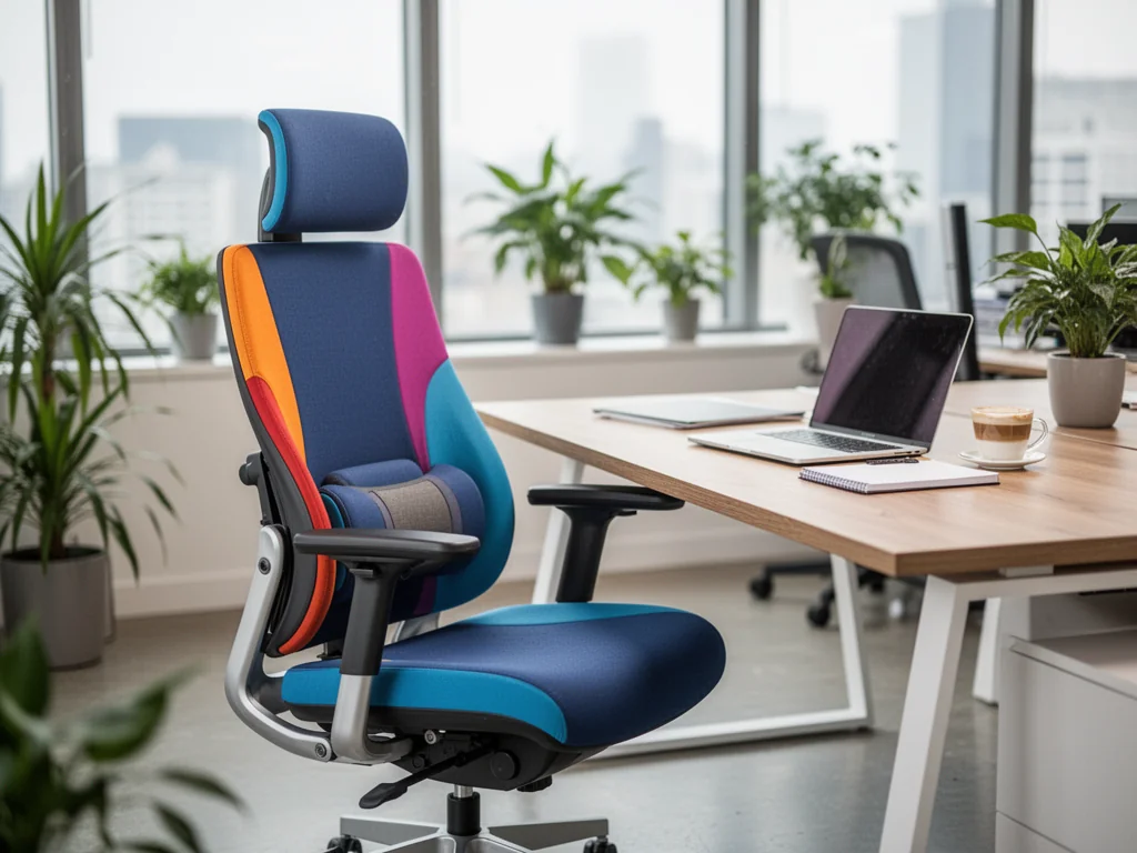 Ergonomiczne krzesło biurowe dla osób pracujących przy wielu projektach jednocześnie